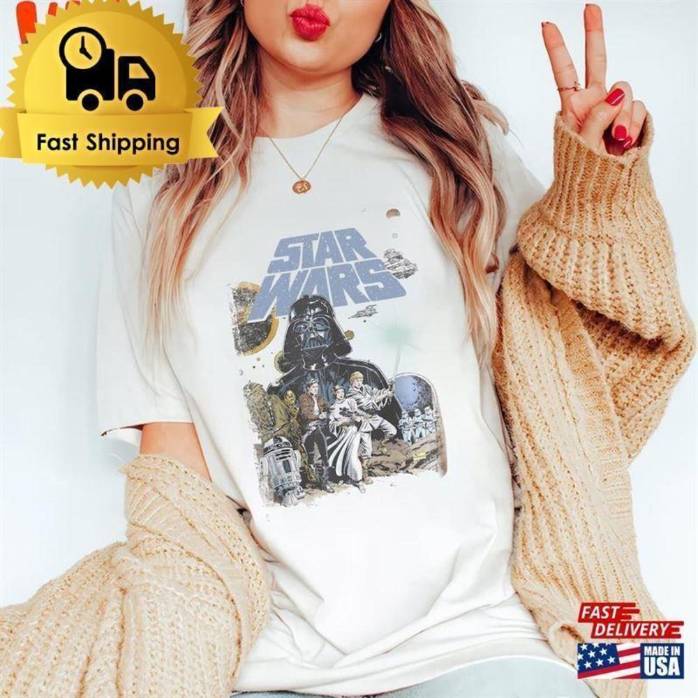 Disney Star Wars Retro A New Hope Faded Fan Classic Unisex T-Shirt